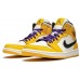Баскетбольные кроссовки Air Jordan 1 MID SE 'Lakers'